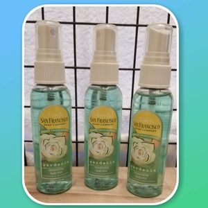 San Francisco Soap Company GARDENIA BODY MIST x3